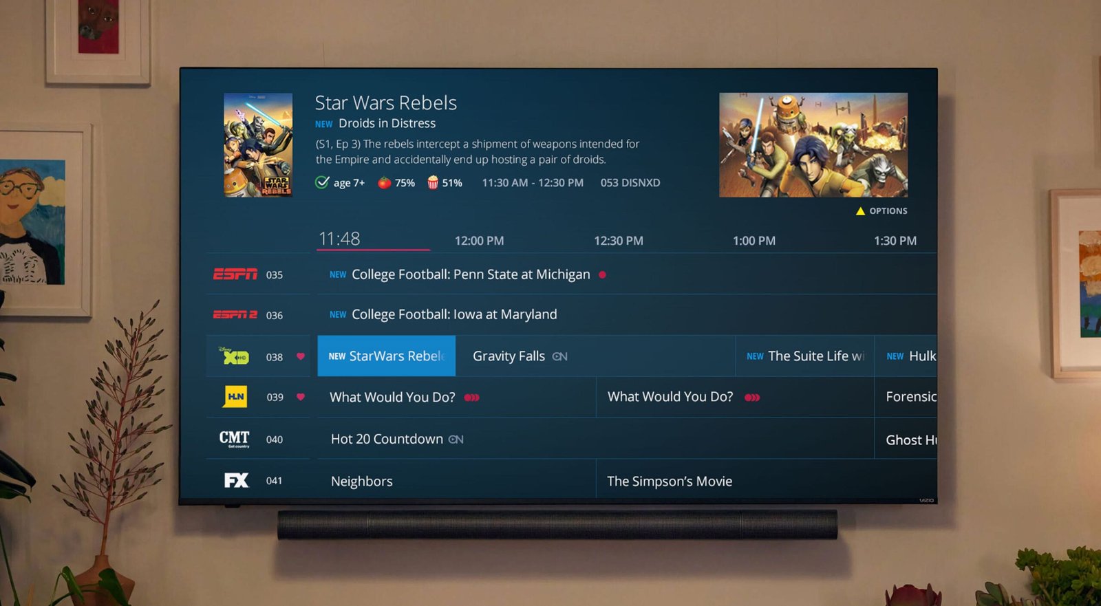 Spectrum’s EPG
